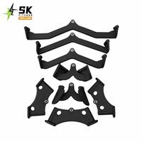 SK Gym Ensemble d'accessoires pour câble de musculation : Poignées multi-grip, Barre de tirage LAT, Barre de triceps, Accessoires pour appareils de fitness, Entraînement de force