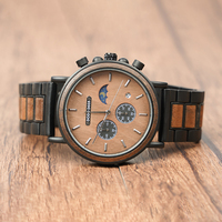 Montre-bracelet à quartz de mode antique pour hommes, logo gravé personnalisé, bande de bois de noyer, largeur 22mm, montre de livraison directe