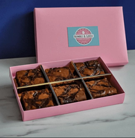 Boîtes à Pâtisserie Personnalisées Pliables en Carton, à Étiquette Privée, Aimantées pour Biscuits, Douceurs, Pain, Brownies, Luxe, Emballage