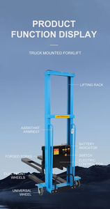 رافعة شوكية رافعة شوكية كهربائية صغيرة بسيطة ، رافعة شوكية رفع ونقل أوتوماتيكية ، شاحنة تحميل وتفريغ هيدروليكية صغيرة - Product Image 4