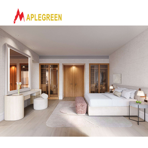 Conjunto de Quarto de Hotel 5 Estrelas Wyndham de Luxo: Móveis Modernos em Madeira Compensada e Folheada para Hotéis e Apartamentos em <span class=keywords><strong>Dubai</strong></span> - Product Image 1