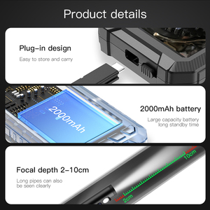 Ống Kính Nội Soi 10M Ống Kính Kép Cầm Tay Màn Hình <span class=keywords><strong>LCD</strong></span> 5 Inch FCC CE RoHS Dụng Cụ Nhà Xưởng Bảo Trì Ô Tô Máy Ảnh Kính Ngắm Rắn - Product Image 4