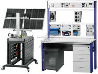 Sistema de Entrenamiento de Paneles Solares Fotovoltaicos con Inversor de Seguimiento MPPT para Educación, Laboratorio Escolar, Equipo Didáctico