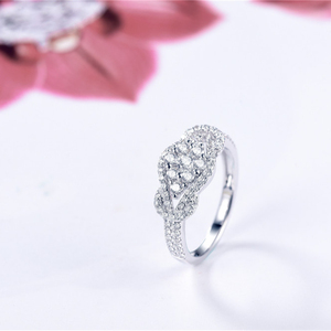 Tonglin Custom Destiny Jewellery Moissanite Engagement Wedding Ring Set Anillos de matrimonio de oro real para mujeres - Product Image 1