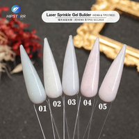 Gel de construction laiteux pour extensions d'ongles, effet laser, modelage, gel dur UV, gel de couleur pour construction en pot, marque privée