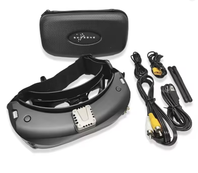 Skyzone Sky04X Pro FPV Goggles Oled 5.8G 48Ch Steadyview Receiver 1920X1080 HD Dvr Head Tracker for Rc Airplane Racing FPV