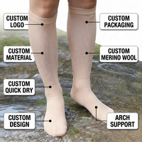 Chaussettes imperméables couleur chair pour hommes et femmes, randonnée, pêche, trail running, respirantes, gardent les pieds au sec, toutes saisons, sport de plein air