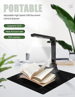 Caméra de documents Netum 10 millions de pixels haute vitesse SD-2000 avec OCR, scanner pliable A4 pour documents PDF