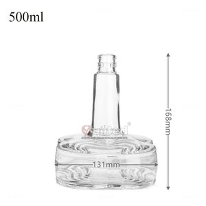 Bouteille de liqueur de luxe personnalisée en <span class=keywords><strong>verre</strong></span> 500ml <span class=keywords><strong>50cl</strong></span> Whisky Rhum Vodka Liqueur Gin Spirit Bouteille en <span class=keywords><strong>verre</strong></span> - Product Image 3