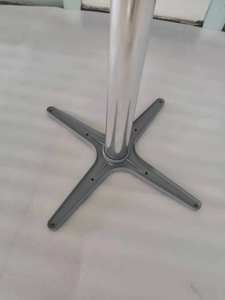 בסיס שולחן אבקת אלומיניום מודרני מצופה בסיס למסעדה בית קפה תעשייתי חיצוני בציר שולחן ביסטרו ברזל יצוק - Product Image 5