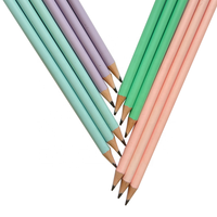 Ensemble de papeterie pour étudiants Mocaron, utilisation hôtelière, emballage personnalisé, crayons à dessin non toxiques en plastique rond HB, mine noire, fabriqué dans le Jiangxi