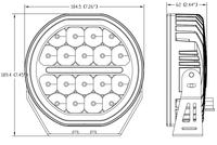 LED Dual Color DRL Pods Spot Beam Work Light Halo Ring Led Offroad Driving Fog Lights Waterproof for Tractor Truck Car RV Bus