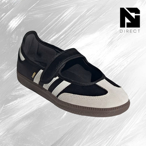 Adidas Wmns Jane 'Core Black Off White Gold Metallic' Zapatos de skate de lona con cierre de gancho y bucle, zapatillas para caminar - Product Image 2