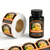 Etiquetas Personalizadas para Envases de Suplementos Herbales, Dulces, Alimentos para Mascotas y Bocadillos - Adhesivos de Material PP Resistentes al Agua