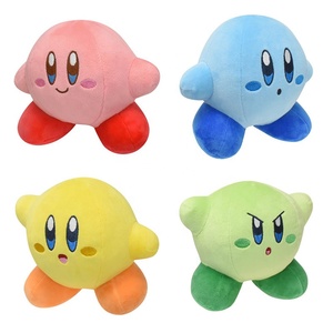 6 estilos de estrella de Anime Rosa esponjosa para <span class=keywords><strong>Kirby</strong></span>, juguetes de peluche, muñeco de peluche suave, PP almohada con relleno de algodón, decoración de habitación - Product Image 3
