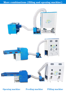 Chuyên nghiệp sợi polyester Bale mở công cụ máy bông mở gối điền đệm Bolster nhồi Máy tái chế - Product Image 5