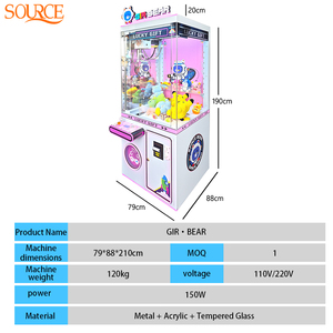 Máquina <span class=keywords><strong>de</strong></span> garras <span class=keywords><strong>de</strong></span> juguete operada con monedas SOURCE para tiendas, juego <span class=keywords><strong>de</strong></span> arcade interior, grúa expendedora <span class=keywords><strong>de</strong></span> juguetes para niños, centro <span class=keywords><strong>de</strong></span> entretenimiento y regalos - Product Image 5