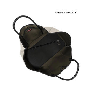 ネオプレン女性用大型ハンドバッグ多目的ジムプールビーチトートバッグ夏春用カスタムロゴ - Product Image 4