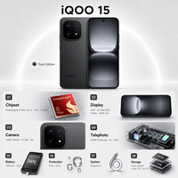 IQOO 15 Nouveau Smartphone 5G Original Octa Core Écran 144Hz Double Carte SIM Anglais Charge Rapide 100W Trois Caméras Téléphone iQOO vivo