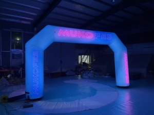 Arco Inflável de PVC de Grau Comercial com Bomba de Ar Elétrica para Publicidade em Corridas de Maratona - Product Image 5