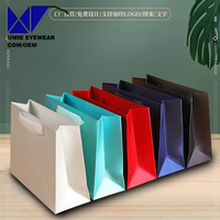 Emballage de lunettes OEM de haute qualité avec étui en cuir PU et chiffon de nettoyage, boîte en papier avec logo personnalisé pour le rangement des lunettes