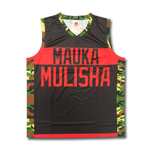 Vente en gros directe usine – Ensemble de sport personnalisé en jersey col en V, respirant, séchage rapide, design sublimation basketball imprimé 100% - Product Image 2