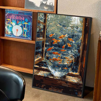Vente en gros de maison impressionniste peinte à la main personnalisée paysage peinture à l'huile sur toile pièce de décoration de haute qualité