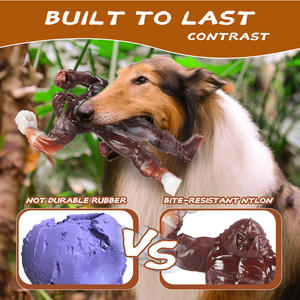 Jouet pour <span class=keywords><strong>chien</strong></span>, jouet à mâcher durable pour nettoyer les dents, jouet interactif pour nettoyer les dents, jouet à mâcher résistant pour <span class=keywords><strong>chien</strong></span> - Product Image 4