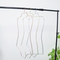 Cintres de Lingerie en Forme de Corps en Fil Brillant Bikini Maillots de Bain Cintres d'Affichage pour Vêtements pour Armoire et Salle de Bain