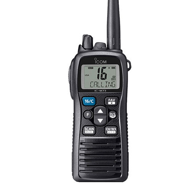 IC-M73 Plus VHF Marine Transceiver IPX8 Submersible Waterproof Walkie Talkie 6W Marine Floating Two Way Radio for ICOM