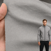 Vêtements de protection solaire Coupe-vent en tissu nylon Meteor Grid avec texture bicolore et finition hydrofuge pour veste légère