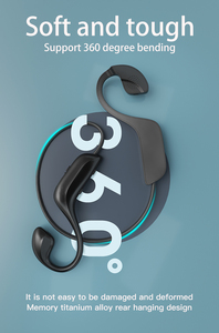 Auriculares inalámbricos BT <span class=keywords><strong>5</strong></span>.1 de conducción ósea, auriculares impermeables al aire libre, auriculares - Product Image 6