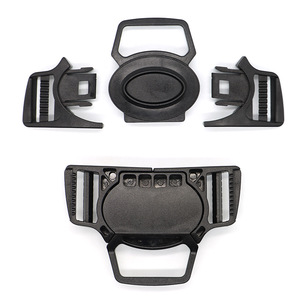 Hebilla de seguridad de tres puntos de plástico A207 de 26 mm x 40 mm para accesorios de carriola, asiento infantil y bolsa - Product Image 1