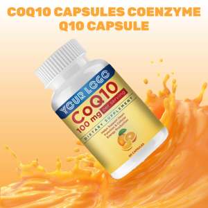 ייצור אנרגיה צמחים תוספת קואנזים q10 ubiquinone קפסולות טבעוני 10 ויטמין נוגד חמצון תומך בריאות הלב - Product Image 4