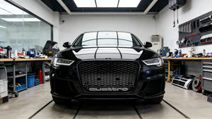 <span class=keywords><strong>Accessoire</strong></span> de mise à niveau professionnel, pour les modèles <span class=keywords><strong>Audi</strong></span> A1 2013-2015, pour la mise à niveau vers la calandre S1. Cadre noir avec logo électroplaqué. - Product Image 6