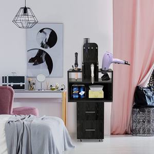 Station de salon pour <span class=keywords><strong>coiffeur</strong></span> <span class=keywords><strong>coiffeur</strong></span> chariot de rangement chariot de salon peu encombrant avec 4 supports de sèche-cheveux - Product Image 5