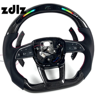 Volant en fibre de carbone LED avec palettes de changement de vitesse pour Audi A6 C7 C8 A4 A5 A7 S3 S4 S5 S6 S7 B9 B9.5 RS3 RS4 RS5 RS6 RS7 RS8 RS