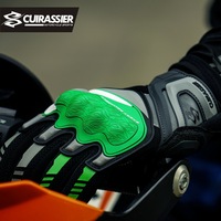 Gants de moto à doigts entiers, compatibles écran tactile, en polyester, fermeture Velcro, protection coquille pour route, montagne et tout-terrain