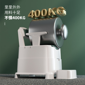 Portable Commode Chair For Elderly And Pregnant Adults With Sensor Light Green Plastic 6kg - Product Image 4