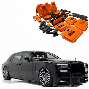 Finiture Interne in Vera Fibra di Carbonio Colore Arancione, Parti da Corsa per Accessori Interni Rolls Royce Phantom Generazione <span class=keywords><strong>6</strong></span> - Product Image 2