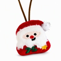En gros, Ornements suspendus en peluche de Noël : Ours, Mini poupées de dessin animé, Pendentifs, Décorations pour sapin de Noël, Breloques de sac, Porte-clés, Père Noël, Bonhomme de neige