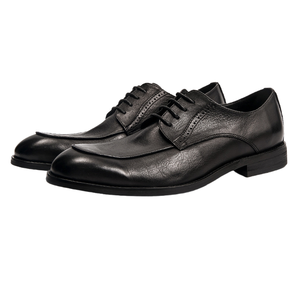 Chaussures habillées de luxe pour hommes en cuir, fabriquées à la main, style Oxford, rehaussantes, collection automne, vente directe usine - Product Image 2
