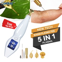 Appareil de beauté portable 5 en 1 pour usage domestique, traitement de l'acné, soin du visage, nettoyage des pores, aiguille chaude au plasma