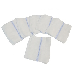 ब्लूज कम्प्रेस डिस्पोजेबल चिकित्सा कपास गेज पैड सर्जिकल सोशोषक ब्लू लाइन एक्स-रे डिटेक्टर गेज स्वैब - Product Image 1