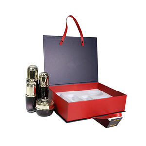 High End Cosmetic Gift <b>Box</b> Set Serum Moisturizer Packaging Paper <b>Box</b> <b>Book</b> Shape Gold Stamped Flip Top Paperboard <b>Box</b> - Product Image 4
