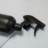 En stock – Flacon pulvérisateur à gâchette vide en PEHD noir, 300 ml, 500 ml, 10 oz, 16 oz, pour nettoyant plastique et savon liquide rechargeable