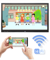 Support mobile mural ou portable 65 "75" 86 "100" Tableau blanc interactif d'apprentissage en ligne gratuit pour salle de classe