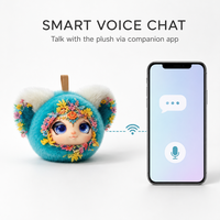 Poupée interactive en peluche de style chinois pour filles, animal en peluche intelligent parlant avec WiFi, chat vocal, capteur tactile et expressions