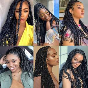 Vente en gros de tresses <span class=keywords><strong>afro</strong></span> souples et moelleuses de 24 pouces, tresses <span class=keywords><strong>afro</strong></span> pré-séparées, tresses <span class=keywords><strong>afro</strong></span> torsadées, cheveux pour tresses au crochet - Product Image 6