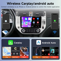Podofo Autoradio Android 9 pouces 2 Din 4+64G pour Ford Kuga/Escape 2008-2012 Carplay/Android Auto sans fil GPS RDS WIFI OEM ODM